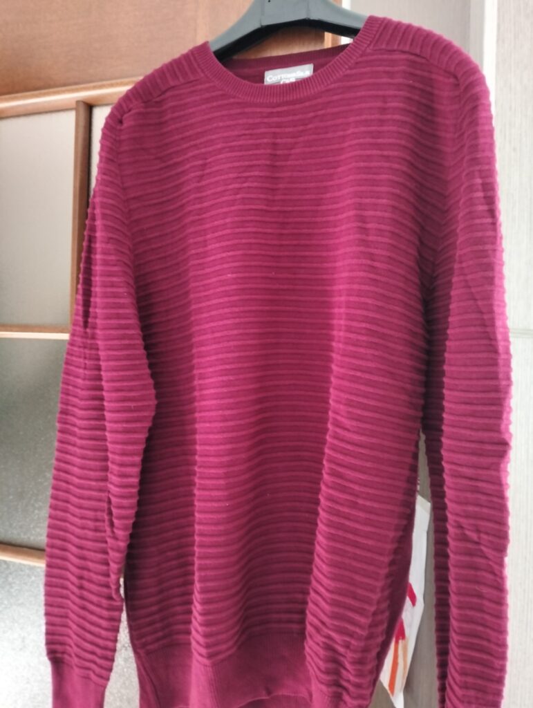 Regalo maglione bordeaux taglia L